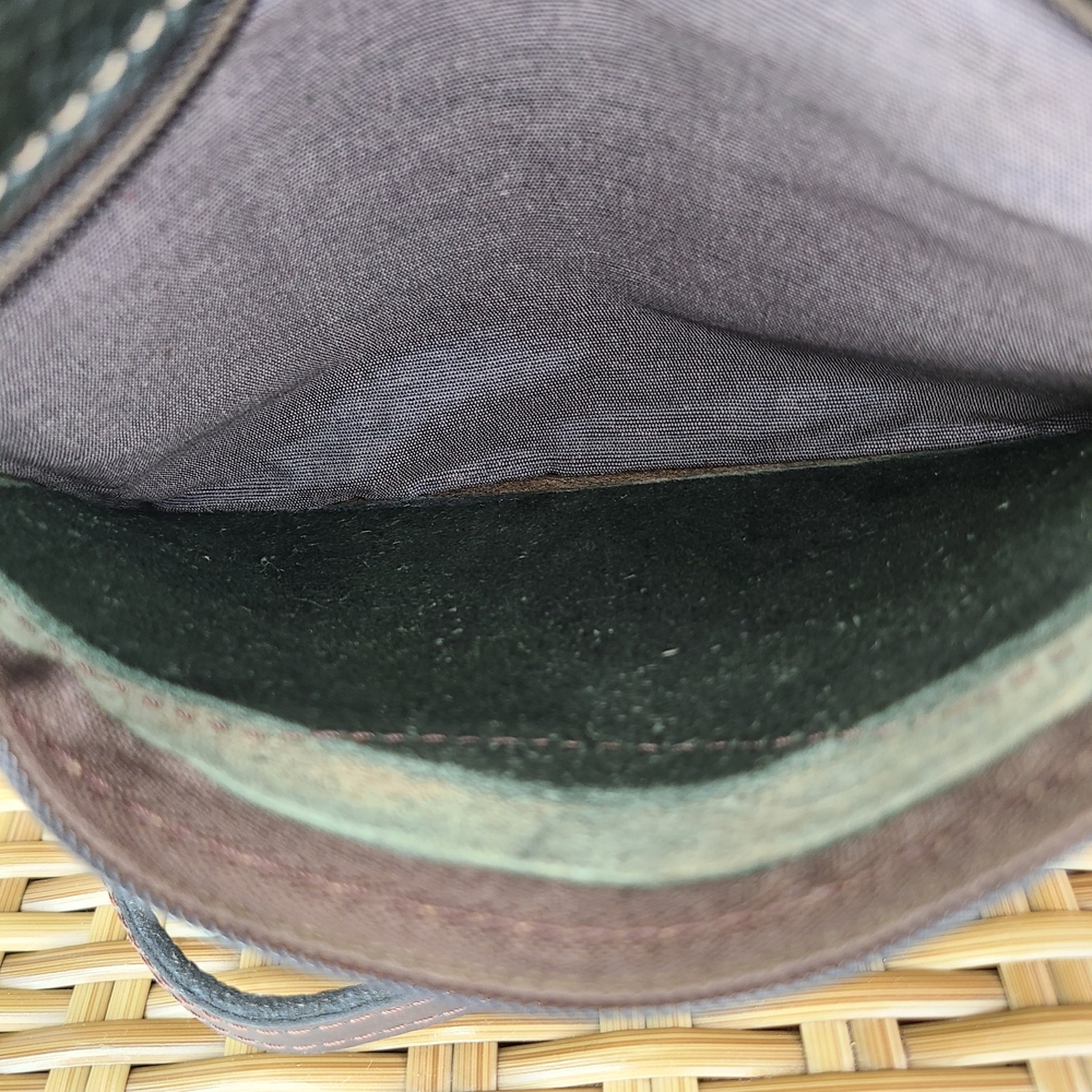 Cartera Bandolera Brown Leather Crossbody Bag Small - Picture 13 of 15